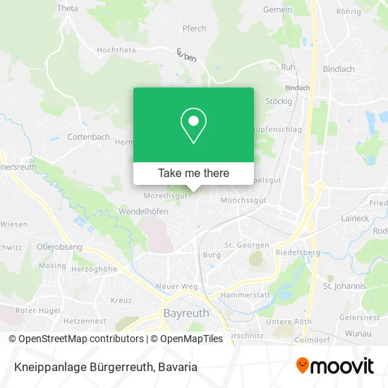 Карта Kneippanlage Bürgerreuth