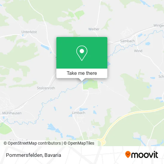 Карта Pommersfelden