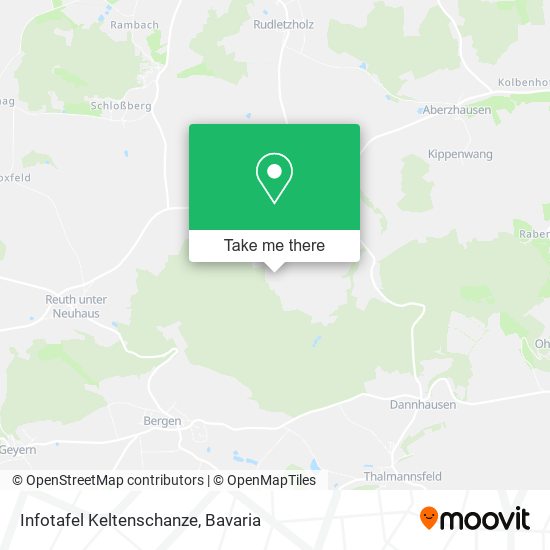 Infotafel Keltenschanze map
