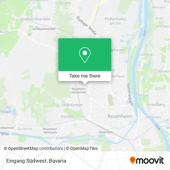 Карта Eingang Südwest