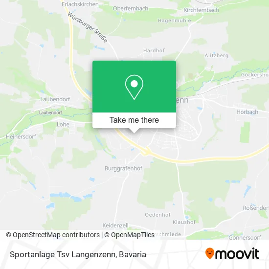Карта Sportanlage Tsv Langenzenn