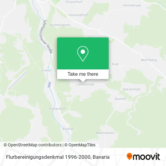 Карта Flurbereinigungsdenkmal 1996-2000