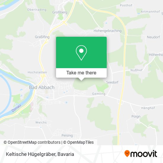 Keltische Hügelgräber map