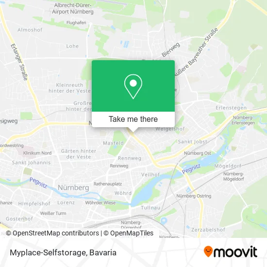 Карта Myplace-Selfstorage