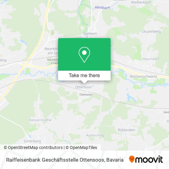 Raiffeisenbank Geschäftsstelle Ottensoos map