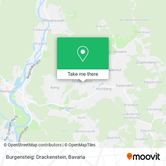 Burgensteig: Drackenstein map