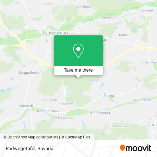 Карта Radwegetafel