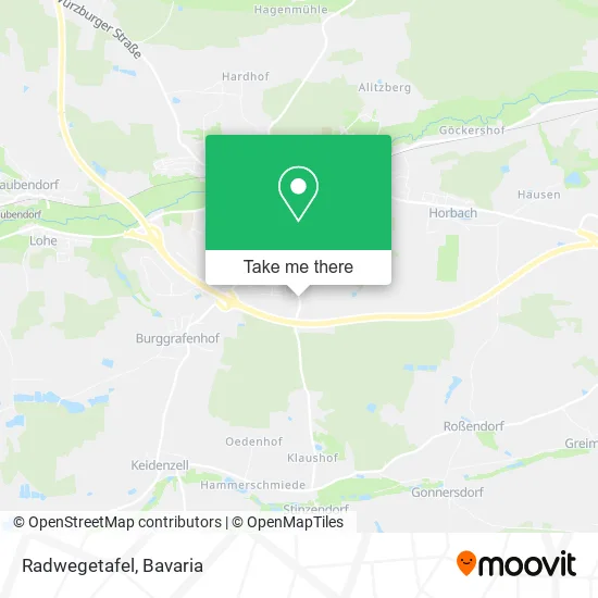 Карта Radwegetafel