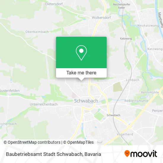 Карта Baubetriebsamt Stadt Schwabach