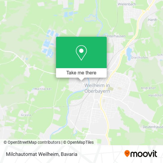 Milchautomat Weilheim map
