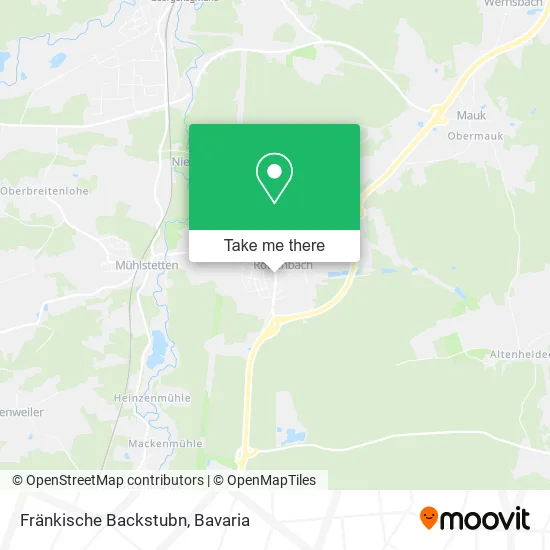 Карта Fränkische Backstubn