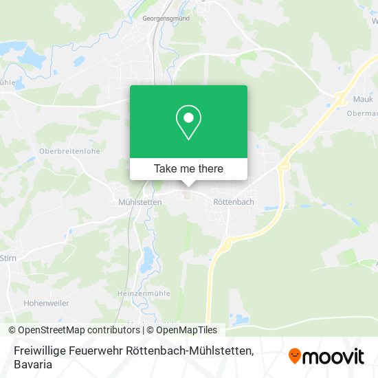 Freiwillige Feuerwehr Röttenbach-Mühlstetten map