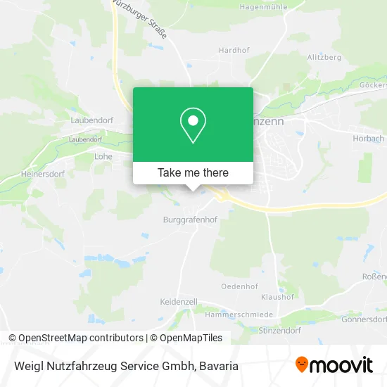 Карта Weigl Nutzfahrzeug Service Gmbh