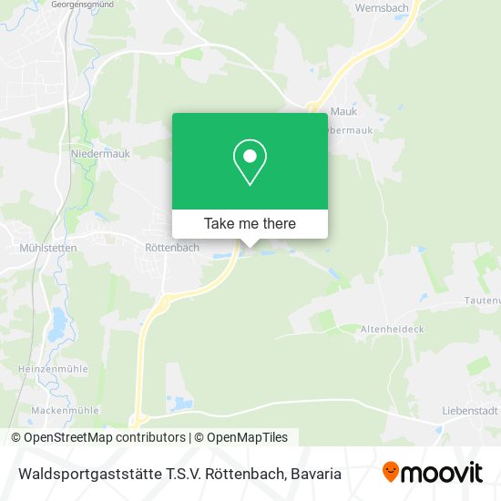 Waldsportgaststätte T.S.V. Röttenbach map