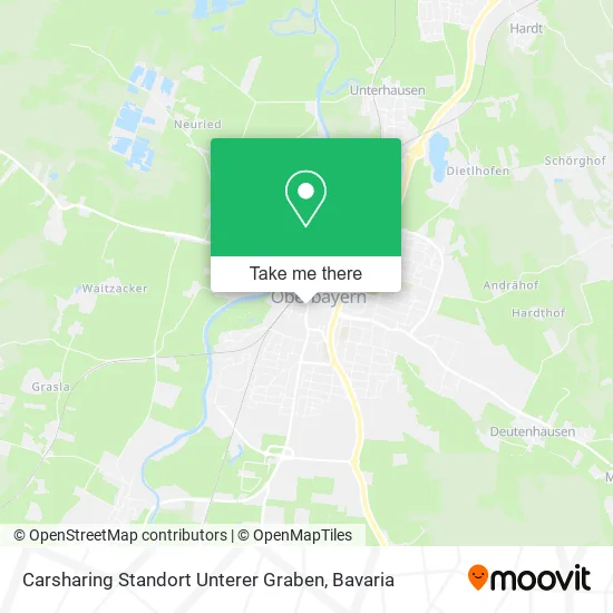 Карта Carsharing Standort Unterer Graben