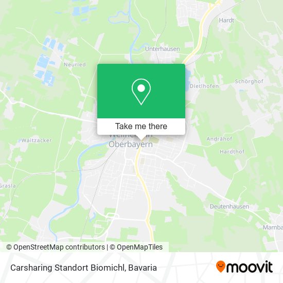 Carsharing Standort Biomichl map