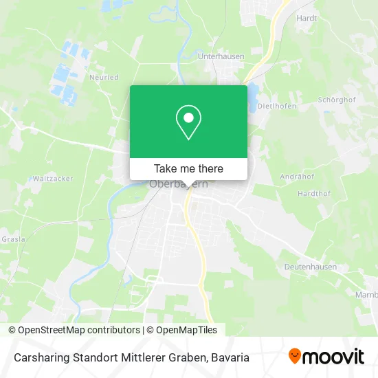 Карта Carsharing Standort Mittlerer Graben