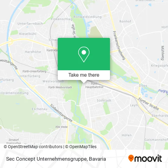 Карта Sec Concept Unternehmensgruppe