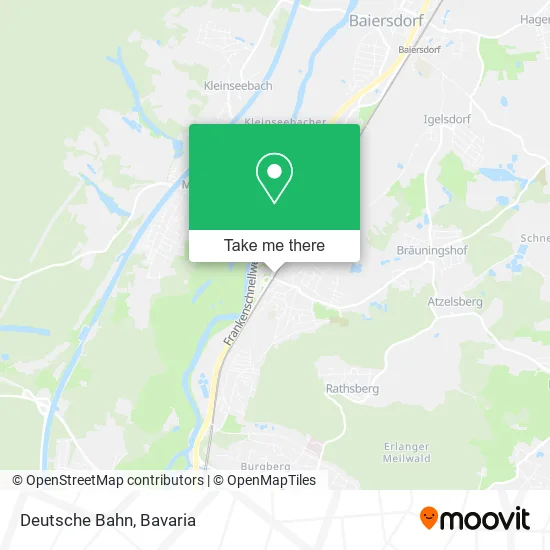 Карта Deutsche Bahn