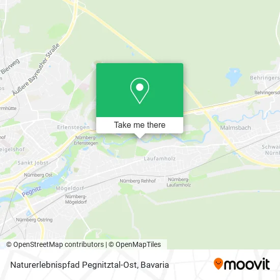 Карта Naturerlebnispfad Pegnitztal-Ost