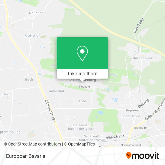 Europcar map