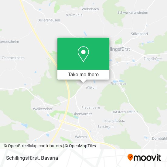 Schillingsfürst map