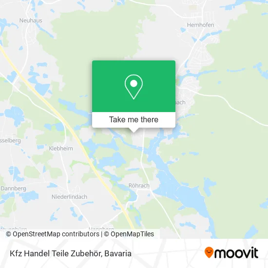 Карта Kfz Handel Teile Zubehör