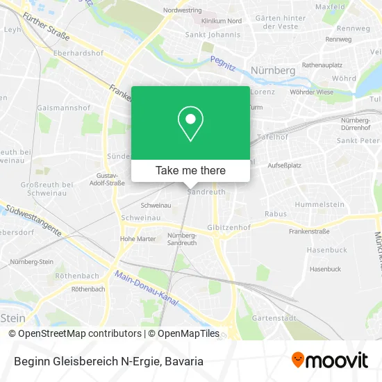 Карта Beginn Gleisbereich N-Ergie