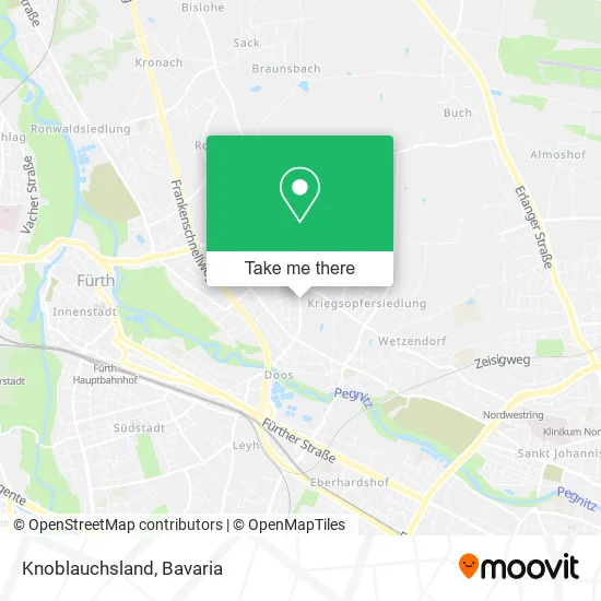 Карта Knoblauchsland