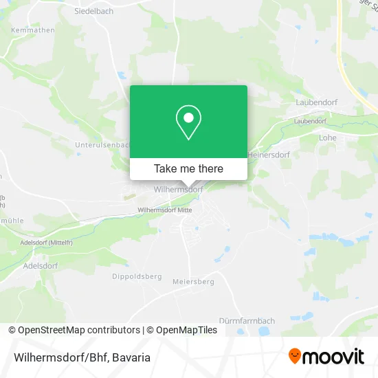 Карта Wilhermsdorf/Bhf