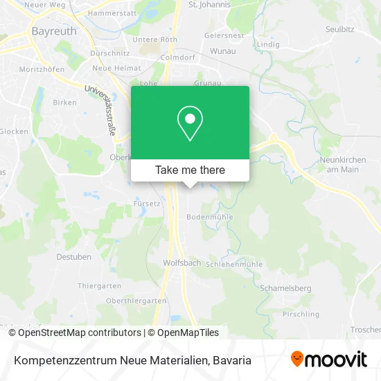Карта Kompetenzzentrum Neue Materialien