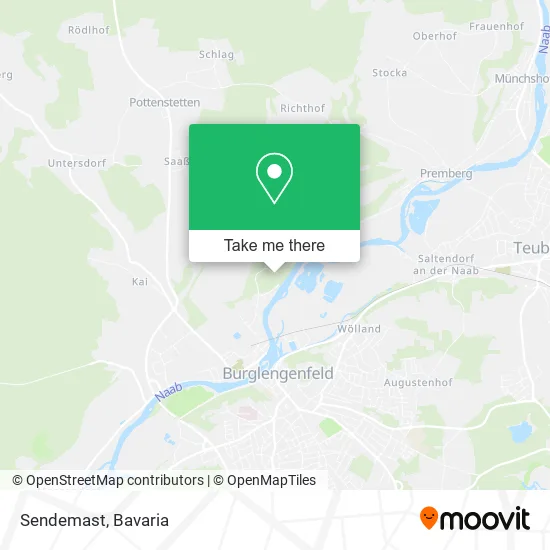 Карта Sendemast