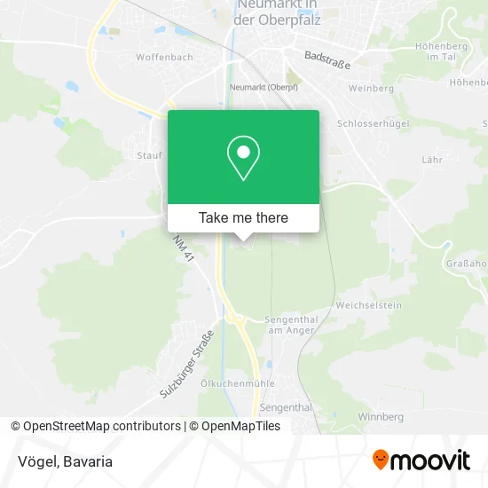 Карта Vögel