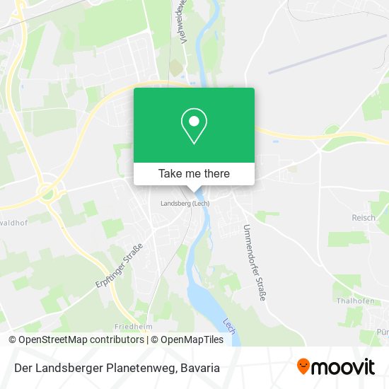 Der Landsberger Planetenweg map