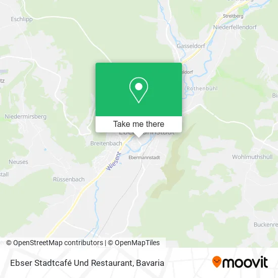 Карта Ebser Stadtcafé Und Restaurant