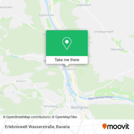 Erlebniswelt Wasserstraße map