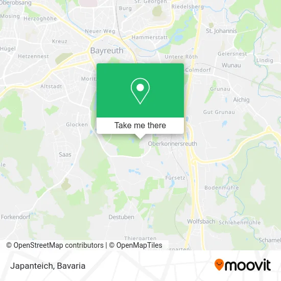 Карта Japanteich