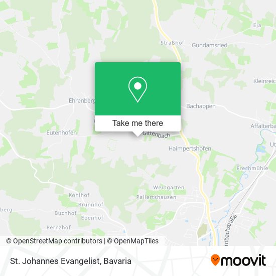 St. Johannes Evangelist map