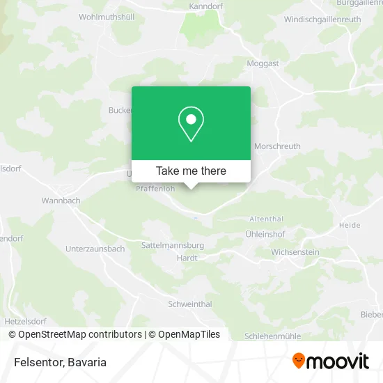 Карта Felsentor