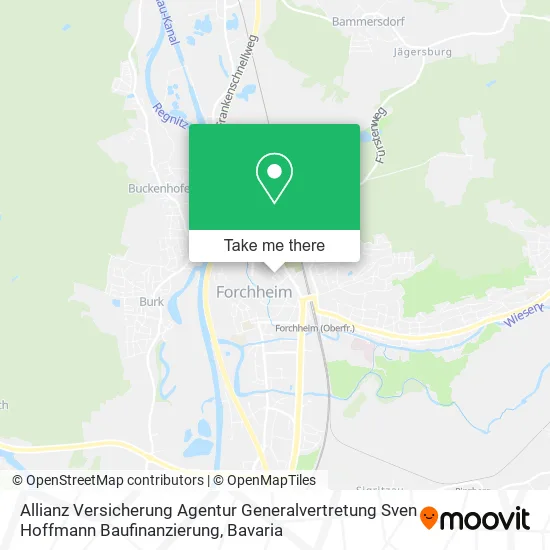 Карта Allianz Versicherung Agentur Generalvertretung Sven Hoffmann Baufinanzierung