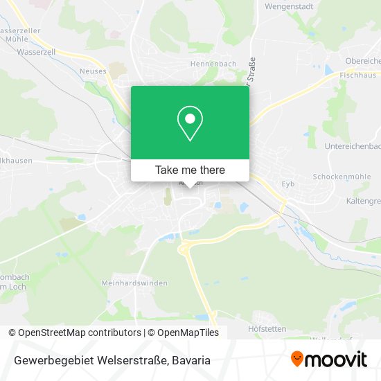 Gewerbegebiet Welserstraße map