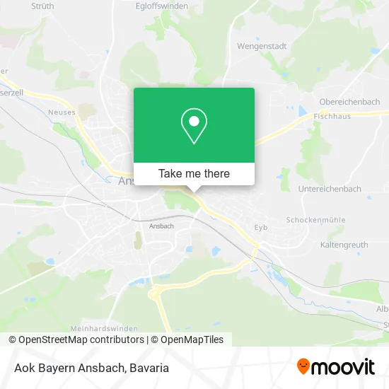 Карта Aok Bayern Ansbach
