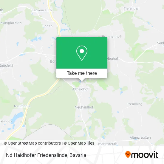 Карта Nd Haidhofer Friedenslinde