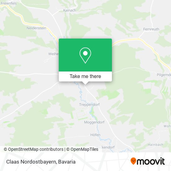 Claas Nordostbayern map