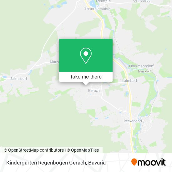 Kindergarten Regenbogen Gerach map