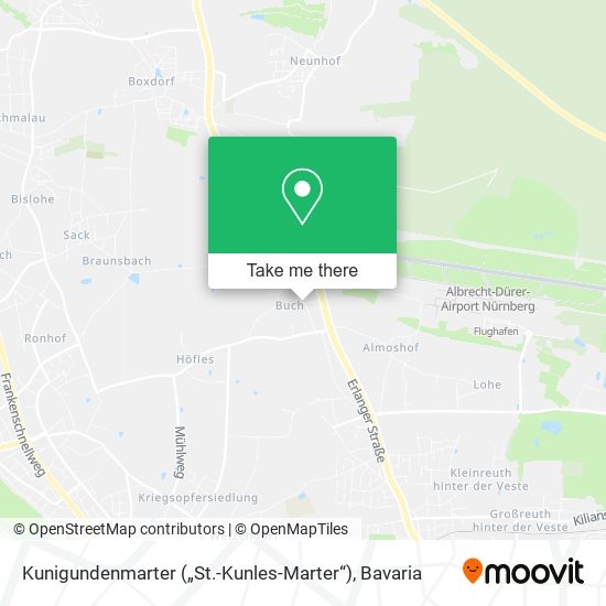 Kunigundenmarter („St.-Kunles-Marter“) map