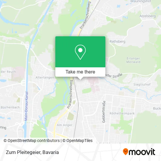 Карта Zum Pleitegeier