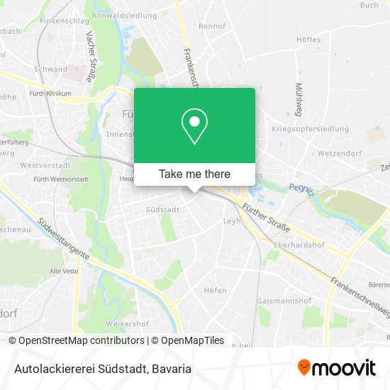 Autolackiererei Südstadt map