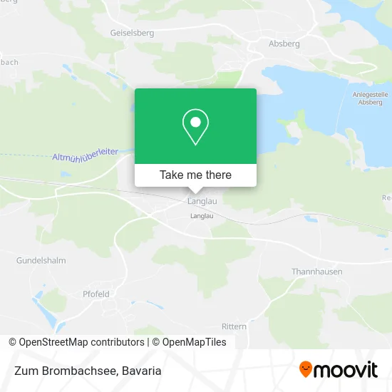 Карта Zum Brombachsee