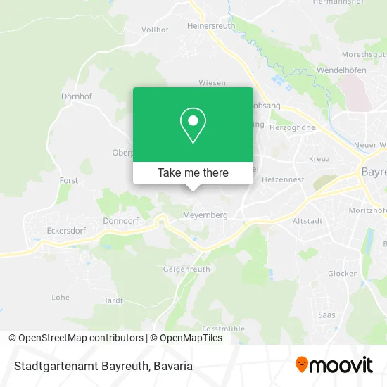 Карта Stadtgartenamt Bayreuth